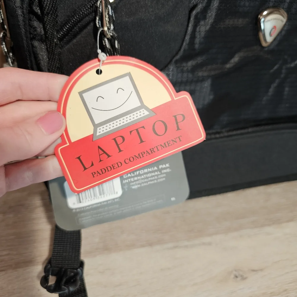 Giftable! Black Messenger Bag with Professional Design Backpack Student